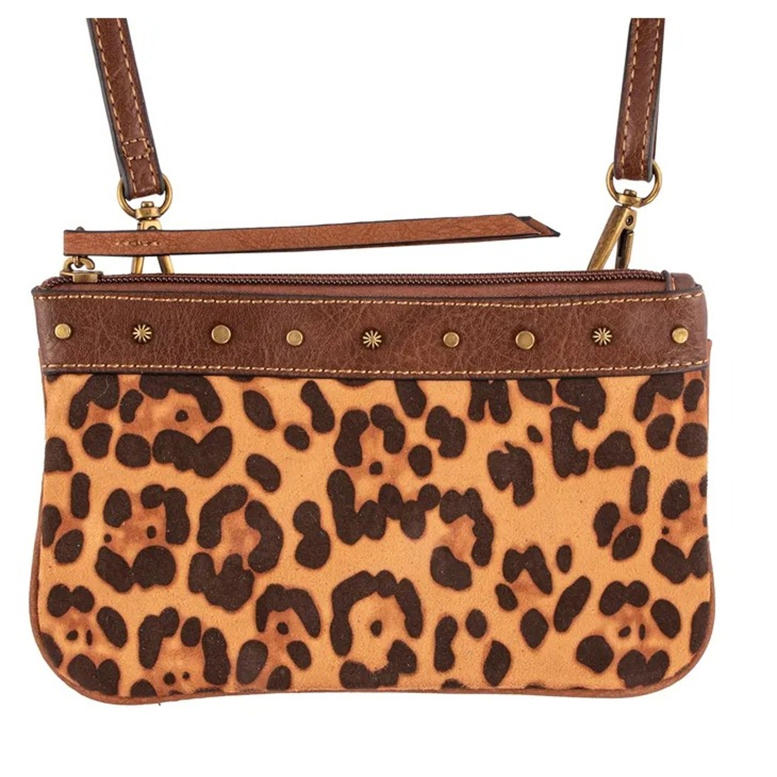 Nwt Justin Boots Cheetah Print Crossbody Bag